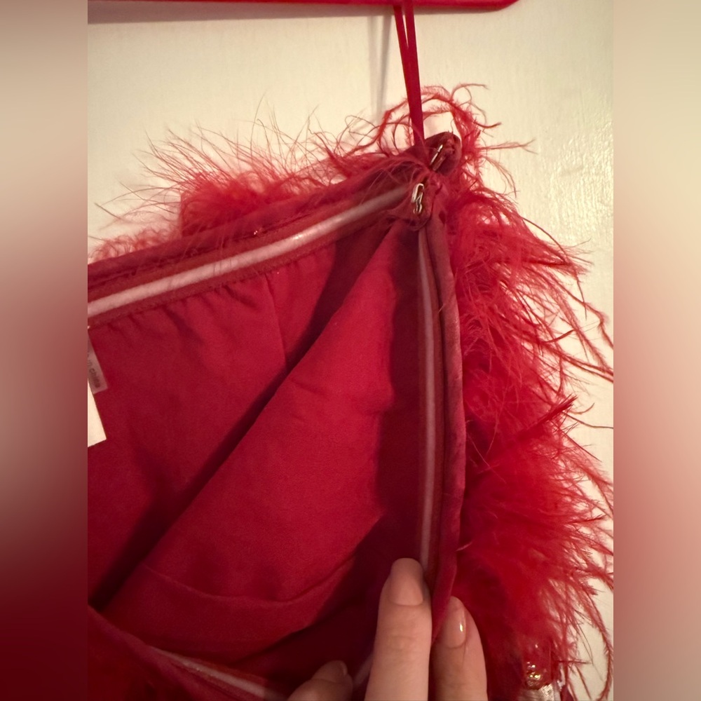 Tuckernuck Strapless Dress with Red Floral Design - Picture 9 of 14